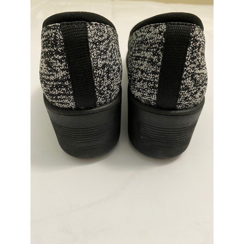Skechers Comfortcore Cali Rumblers Modern Maze Women 8 Black White Wedge Slip On - Picture 5 of 6